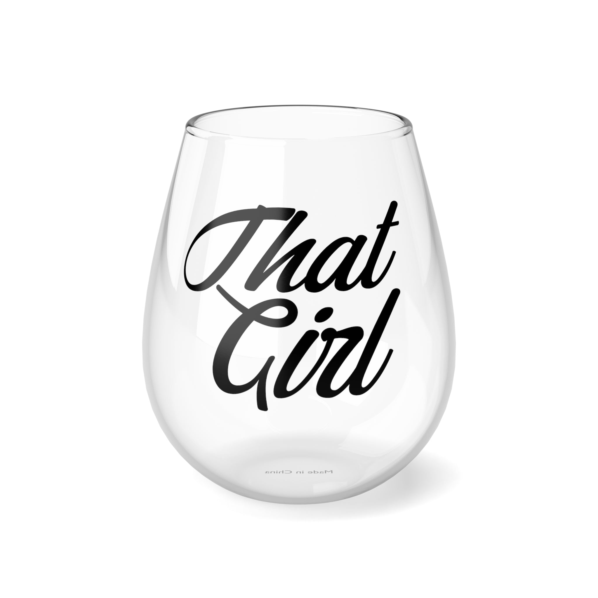 That Girl Stemless Wine Glass, 11.75oz