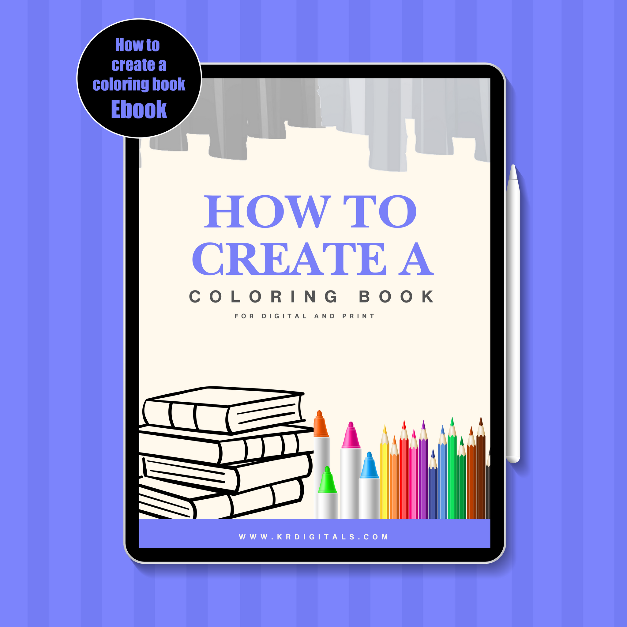 How To Create A Coloring Book For Digital and Print
