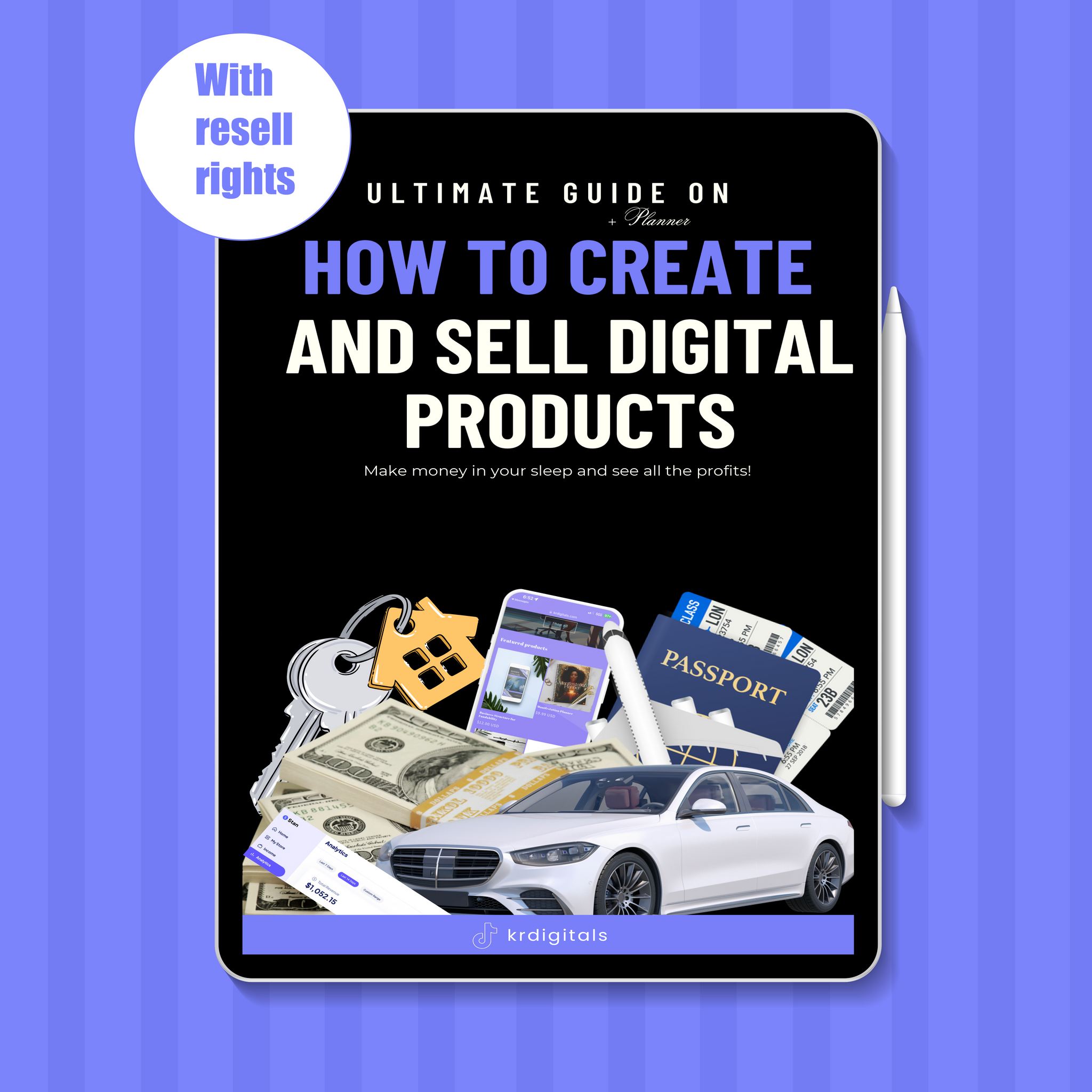 Ultimate Guide plus planner on How to create and sell digital products