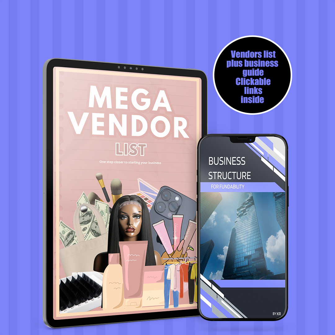 Mega Vendors List and business ebook bundle